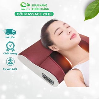 Gối massage Cổ Vai Gáy TUIDO SHOP Hồng Ngoại 20 Bi Cao Cấp Hỗ Trợ Thư Giãn Toàn Thân Hiệu Quả