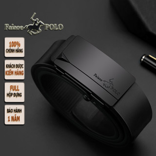  Thắt lưng nam cao cấp FaiaoePOLO chất liệu da bò Full hộp đựng + túi xách  POLO 01 