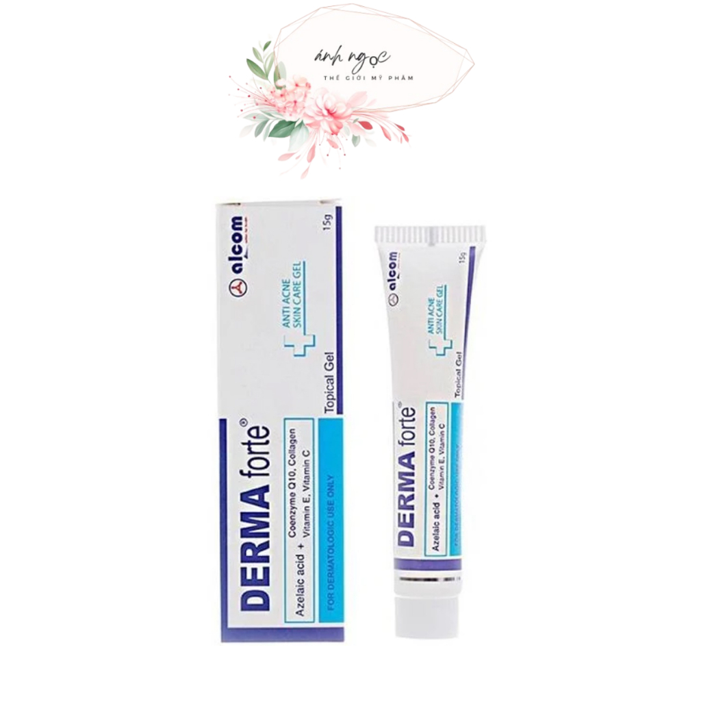 Gel Derma Forte ngừa mụn trứng cá, ngừa thâm, mờ sẹo, dưỡng da tuýp 15g