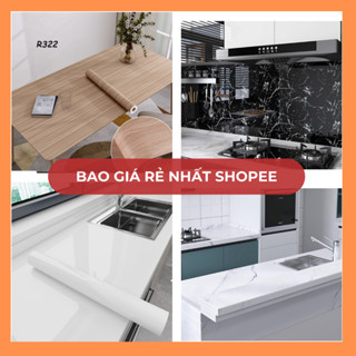 Giấy dán bếp vân đá chống dầu mỡ chịu nhiệt, decal dán bếp giả đá khổ 60x1m chất liệu pvc bóng