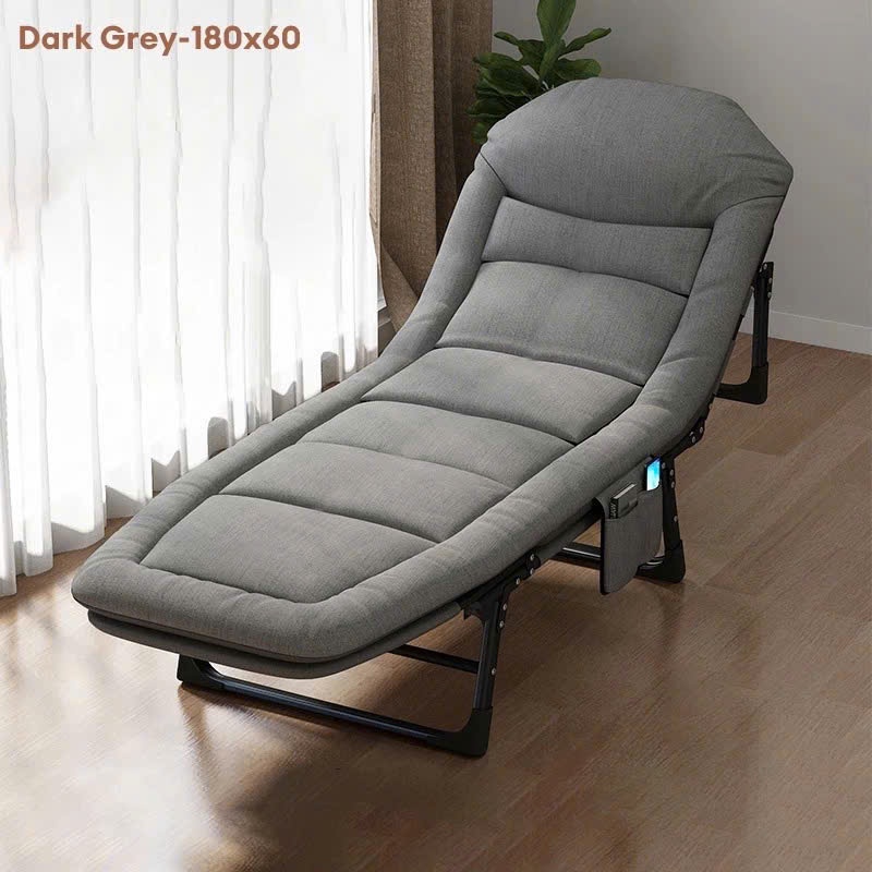 Ghế gấp gọn ngủ trưa cho dân văn phòng, bệnh viện, cắm trại tiện lợi chắc chắn kèm đệm thoải mái | BigBuy360 - bigbuy360.vn
