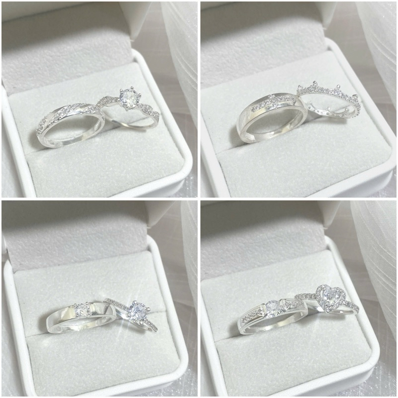 Nhẫn đôi bạc nam nữ Milyn Silver - chất liệu bạc thật (NĐ01)