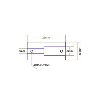 Khớp nối động cơ bước - Solid coupling D14 cao cấp