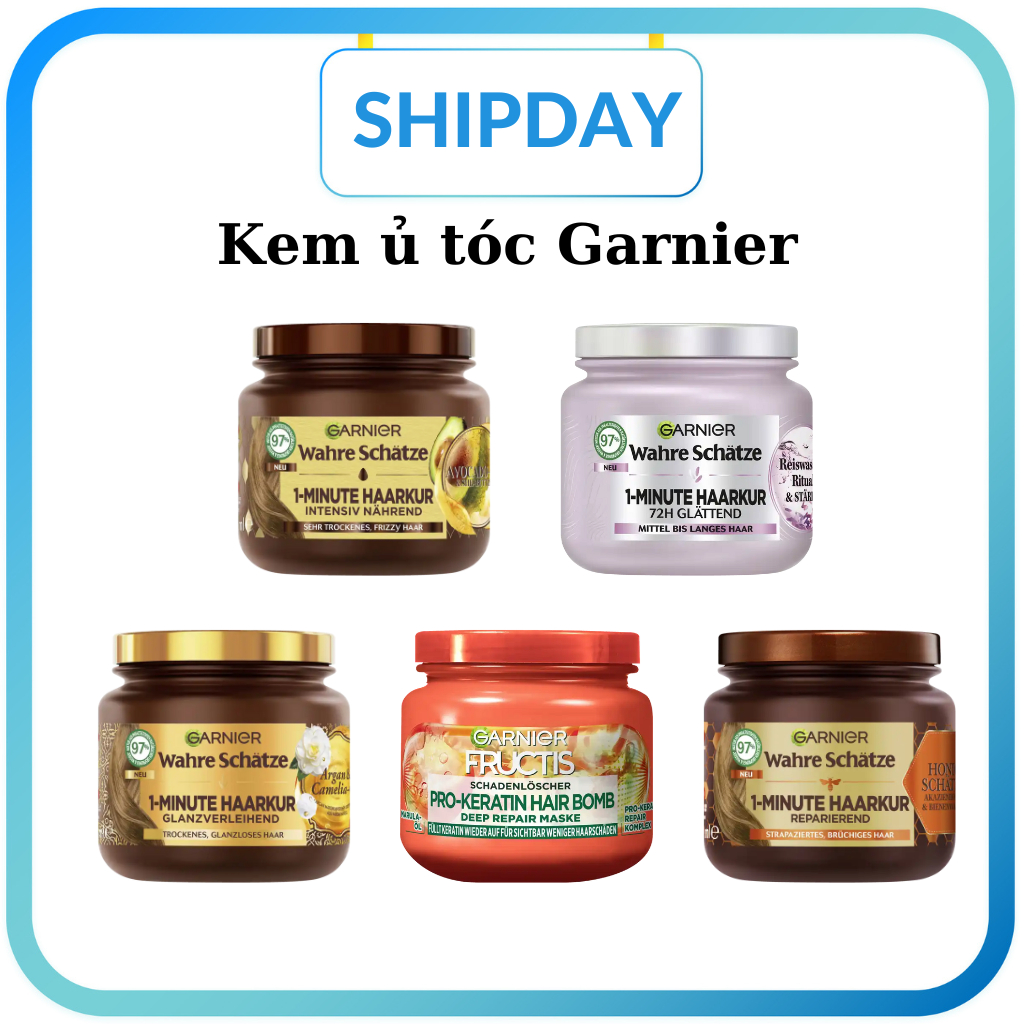 Kem ủ tóc Garnier Wahre schätze 300ml