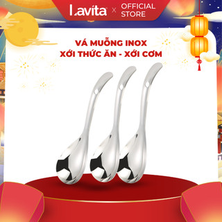 Vá muỗng xới cơm tiện lợi Cherry làm từ inox cách nhiệt, chống gỉ sét dùng cho nhà bếp