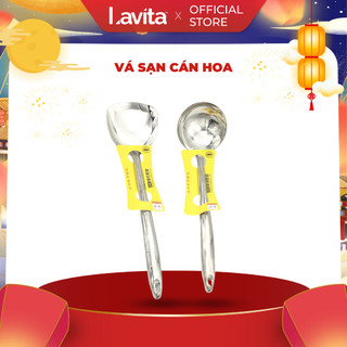 Vá sạn cán hoa đa năng Lavita bằng inox cao cấp chống gỉ, nhỏ gọn và tiện lợi dùng để múc canh múc chè - nhiều size