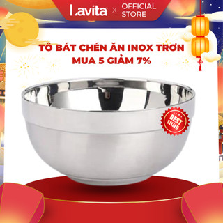 Tô chén bát inox kiểu Hàn Quốc 2 lớp cách nhiệt - nhiều size khác nhau