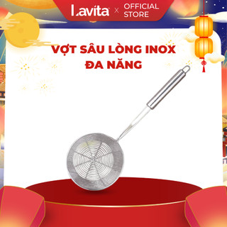 Chao vòng, vợt vòng sâu inox, vợt sâu lòng vớt thức ăn, nấu lẩu, rán chiên nhiều kích cỡ