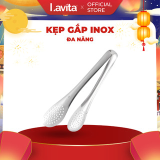 Kẹp inox gắp thức ăn, gắp đá, gắp đồ nướng, gắp bánh tiện dụng