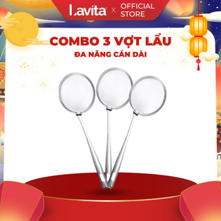  Vợt lẩu inox cán dài, vợt lọc cặn, lọc dầu ăn 8cm/10cm/16cm