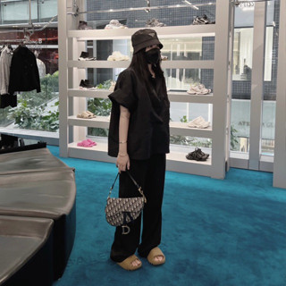 ÁO SƠ MI DÙ KAKI ( Đen/Be)