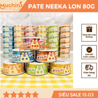   Combo 20 Lon Pate Neeka Hộp Súp Thơm Ngon Lon 85g- Pate Neeka Cho Mèo Dạng Sốt Thịt - Muchinshop
