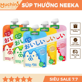  Súp thưởng Neeka nắp vặn cho mèo tuýp 100g - Súp thưởng nắp vặn cho mèo mọi lứa tuổi - Muchinshop