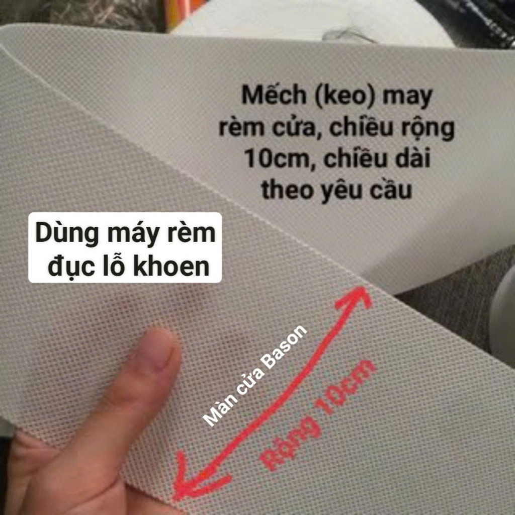 Mếch (keo) May Màn Cửa, May Rèm Cửa Kiểu Đục Lỗ Khoen