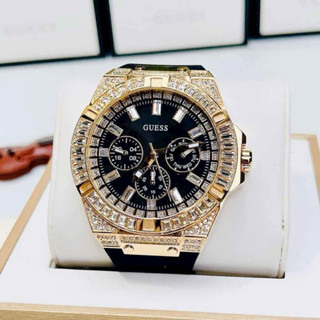 Đồng hồ nam đeo tay cao cấp thể thao chống nước dây silicon Guess GW0208G1 & GW0208G2 size 48mm fullbox