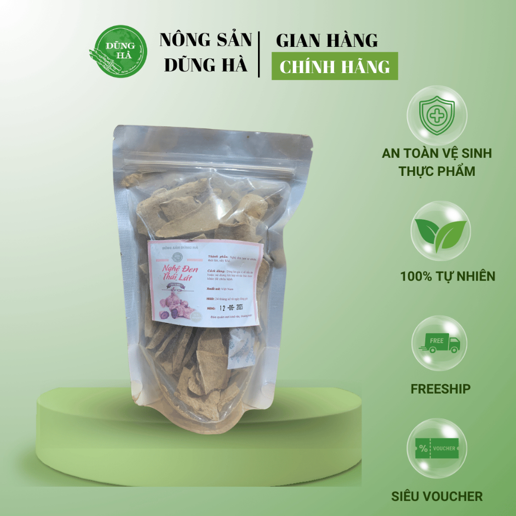 Nghệ Đen Thái Lát Khô 100% Tự Nhiên – Thực Phẩm Tốt Cho Sức Khỏe  [TẶNG TRẦN BÌ]