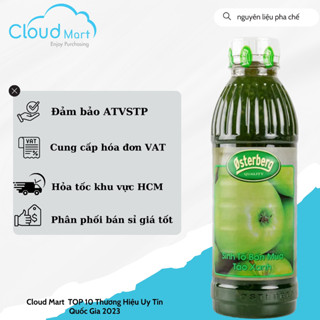 Sinh tố Osterberg Táo Xanh 1L - Nguyên liệu pha chế CLOUD MART HCM