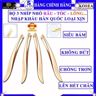  Nhíp nhổ lông nách cao cấp nhổ lông mày râu tóc bạc ngứa chính hãng Sidumi hàn quốc lên hết chân không đứt chống trơn 