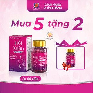  hộp 60v Hồi Xuân Tâm Bình - Hỗ trợ tăng cường sinh lý nữ, bổ sung Phytoestrogen (Estrogen thực vật)