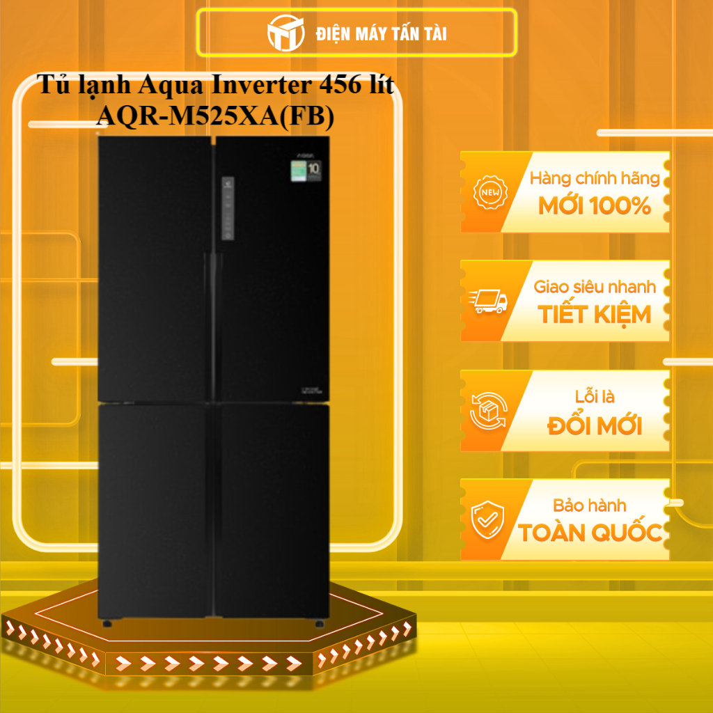 AQR-M525XA(FB) - Tủ lạnh Aqua Inverter 456 lít AQR-M525XA(FB) - Bảo Hành Chính Hãng