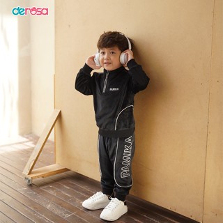 Bộ thu đông dài tay bé trai DEROSA KIDS cho bé từ 2 - 6 tuổi DWK23-2120