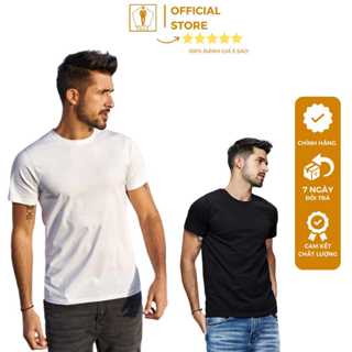 Áo thun Phông Lót Nam Trắng Đen TRAZ MEN Đẹp Cổ Tròn Dáng Phom Rộng Cộc Tay Lỡ Trơn Cotton88