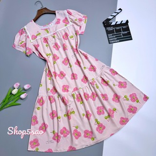 [SALE] Váy lanh - Đầm tole mặc nhà SHOP5SAO tay ngắn BIGSIZE (52-70kg)