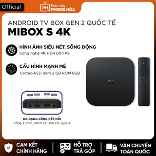 Bản quốc tế-Android TV Box Xiaomi Mibox S 4K Gen 2 MDZ-28-AA