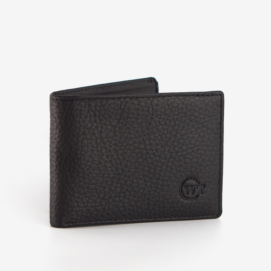 Ví Nam WT Leather Millimal Mini Da Bò Thật Màu Đen, Nâu