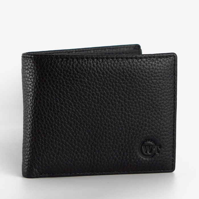 Ví Nam WT Leather Millimal Bi-Fold Da Bò Thật .Màu Đen , Nâu