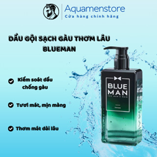 Dầu gội Blueman sạch gầu kiểm soát dầu kháng khuẩn giảm rụng tóc hương nước hoa dành cho nam