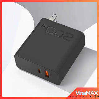 Củ sạc siêu cấp 200W Công Nghê GAN tiên tiến 2024 Thích Hợp Cho Apple Huawei Samsung Xiaomi