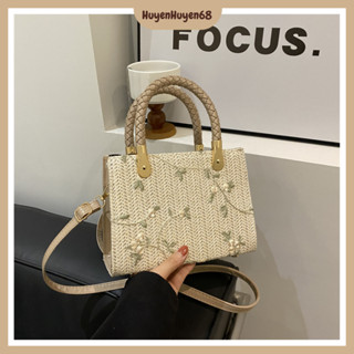  Túi xách nữ đeo chéo đan cói họa tiết dệt hoa phong cách trẻ trung túi xách thời trang đi biển H306 
