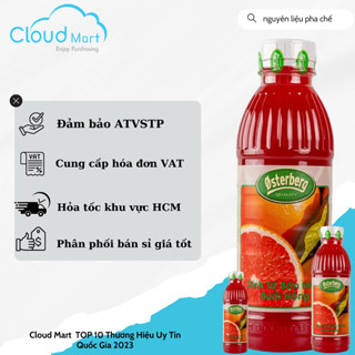 Sinh tố Osterberg Bưởi Hồng 1L - Nguyên Liệu Pha Chế Cloumart HCM
