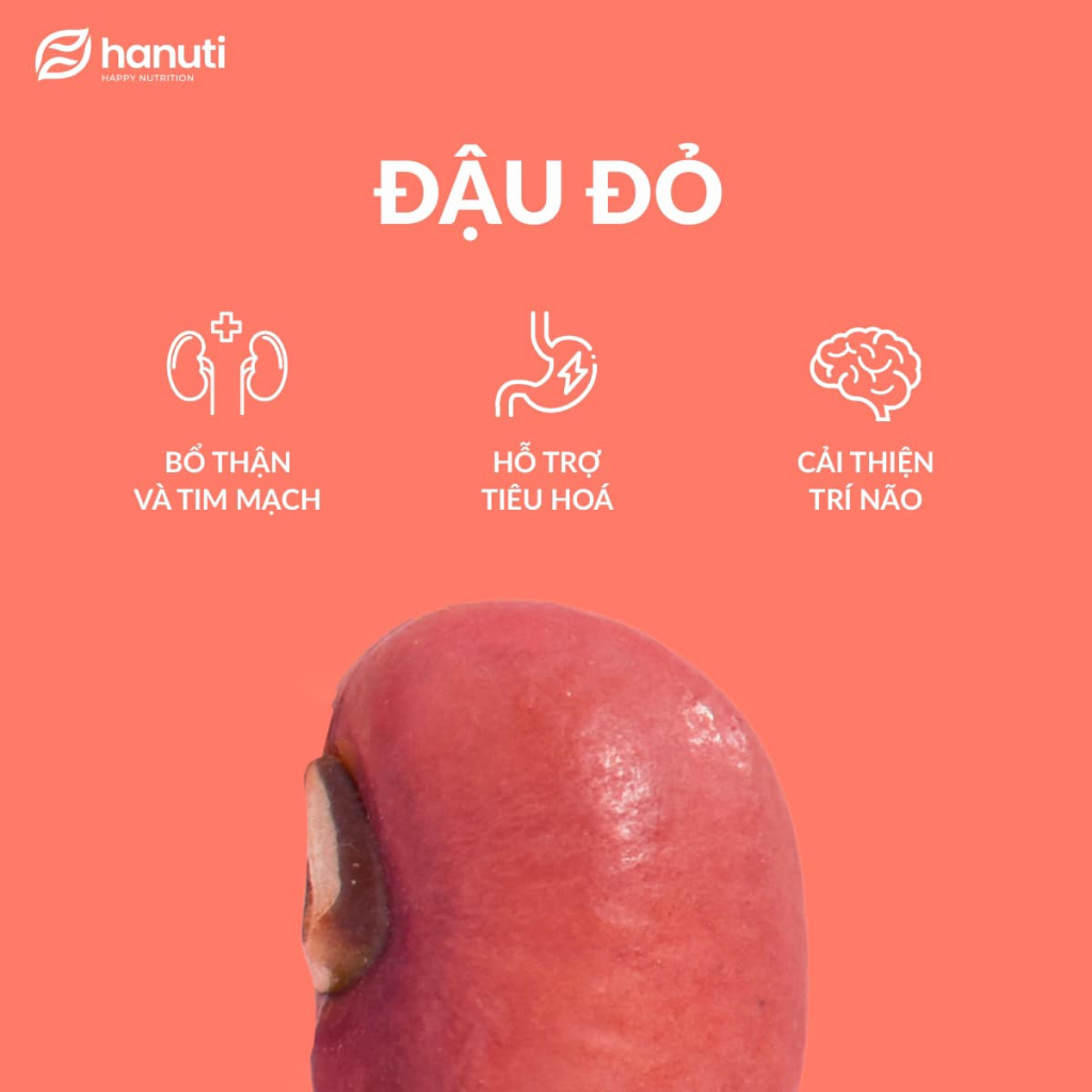 [HANUTI] Đậu đỏ hữu cơ  210g Organic Dried Adzuki Beans - Giàu dinh dưỡng - Giống bản địa - Giàu chấ