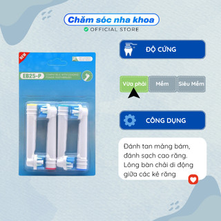 Đầu bàn chải điện thay thế eb25-p- floss action làm sạch sâu các kẽ răng