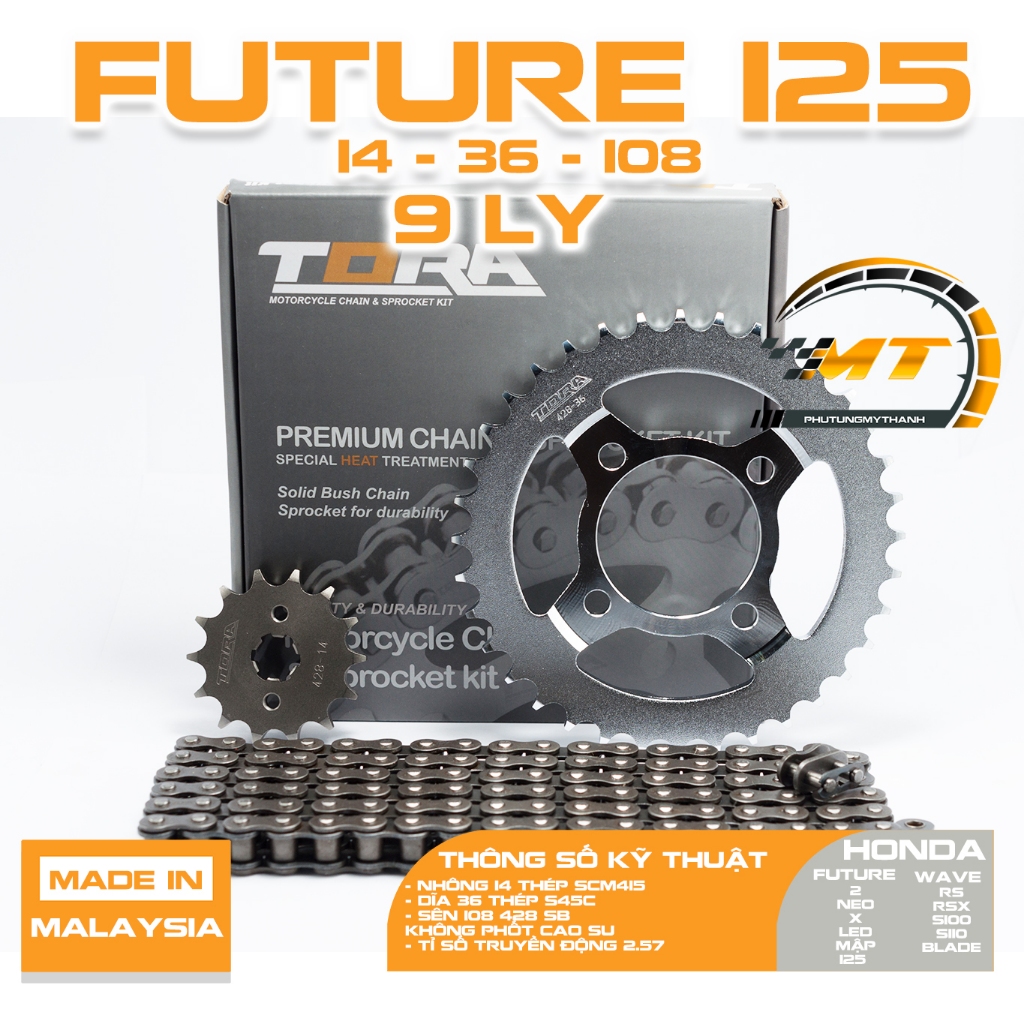Nhông sên dĩa Tora xe Future 125 , Future Led , Future mập