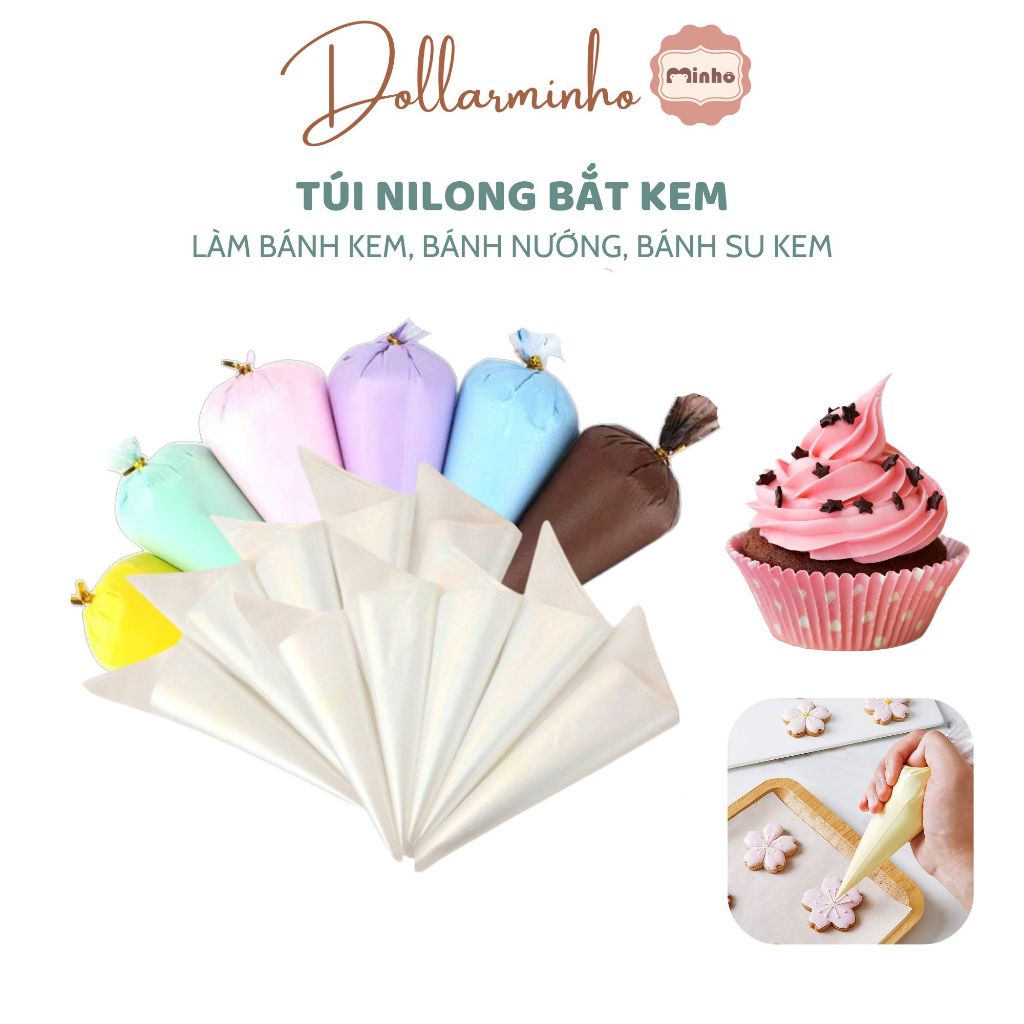 Túi bắt kem nilong < Tặng đui ngẫu nhiên>