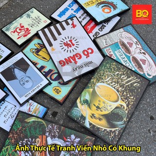 Tranh Cafe 40x60cm Khung Composite Không Cần Khoan