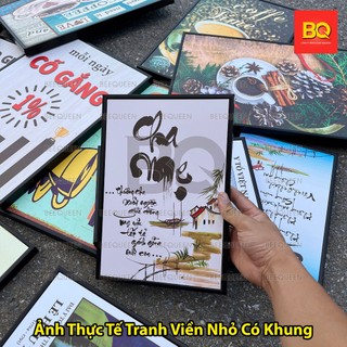 Tranh Cafe 40x60cm Khung Composite Không Cần Khoan