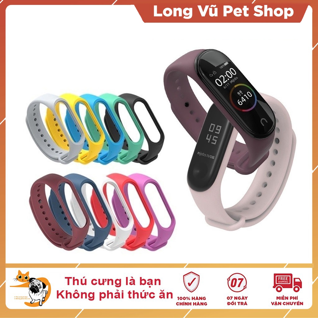 Dây đeo Miband 4, miband 3 - dây đeo đồng hồ mi band 4/3 - Long Vũ Pet Shop