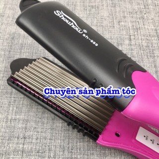 ✅Máy duỗi bấm tóc HQ 989 - Lưỡi kẹp chuyên dụng, nhiệt độ 140-220°C, công suất 50-100W, an toàn, màu tím, đen, đỏ