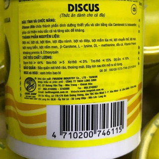 Thức ăn cá dĩa Discus Bits cá dĩa Pro’s choice đạm thô >44%