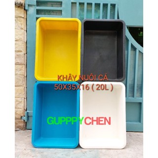 (HOÁ TỐC HCM) Khay Nhựa 20 Lít Kích Thước 50x36x16Cm Độ Bền Cao, Nhựa Đẹp -Khay Nhựa Nuôi Cá, Trồng Rau