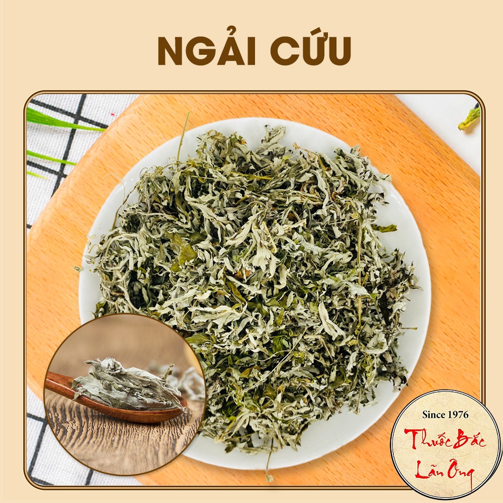 Ngải cứu khô 100g, sạch, thơm, không lẫn cành, dùng xông hơi, ngâm chân - Lãn Ông