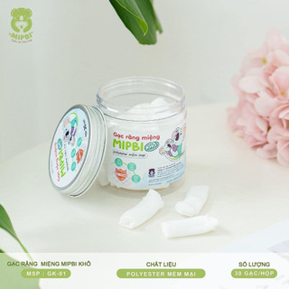 Gạc rơ lưỡi/gạc răng miệng Mipbi (Hộp 30c)