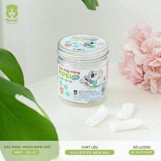 Gạc rơ lưỡi/gạc răng miệng Mipbi (Hộp 30c)