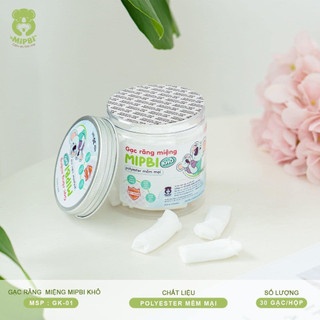 Gạc rơ lưỡi/gạc răng miệng Mipbi (Hộp 30c)