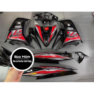 Dàn áo Exciter 135 đen bóng tem Lc đỏ