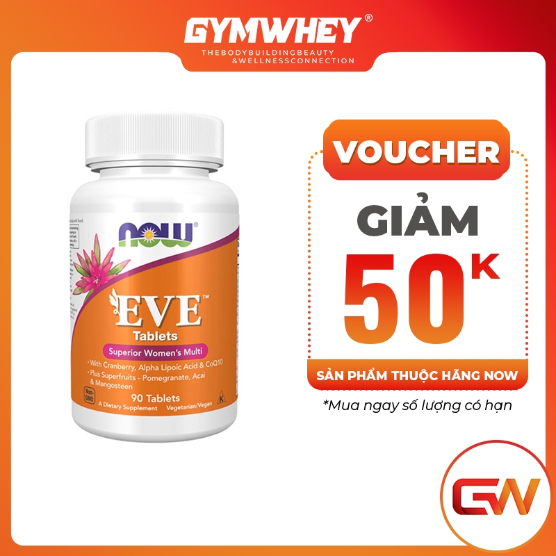 NOW EVE WOMENS MULTIPLE VITAMIN Hỗ Trợ Sức Khỏe Tổng Thể Phụ Nữ, Bổ Sung Vitamin Và Khoáng Chất